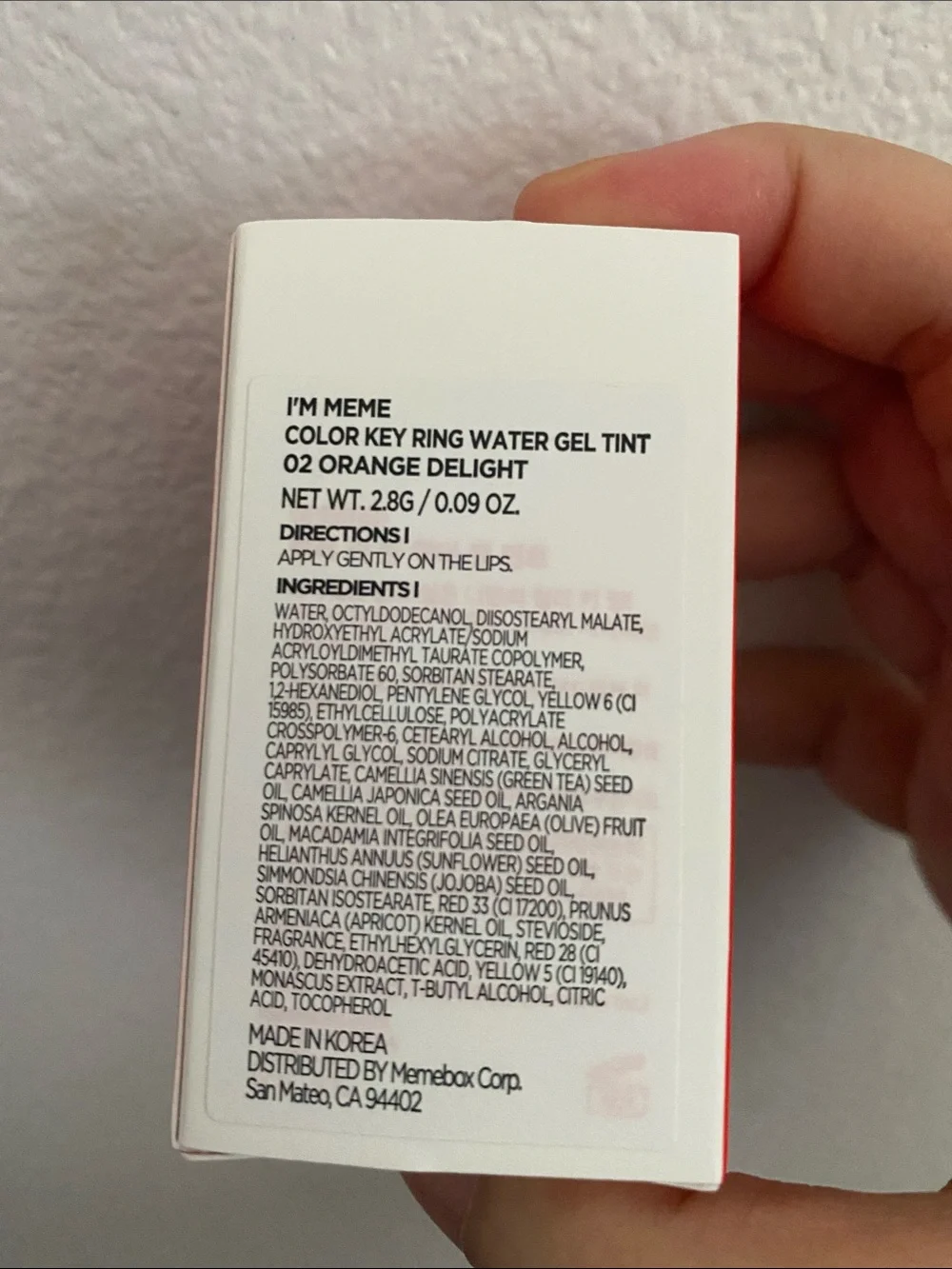 Color Key Ring Water Gel Tint in Red